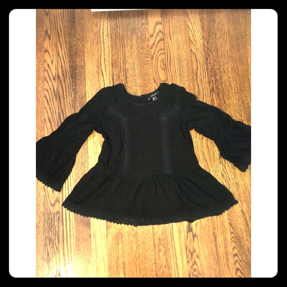 Black Flowy Top